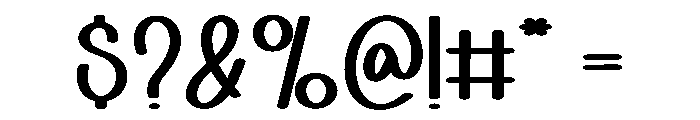 Stay Alphabet Font OTHER CHARS