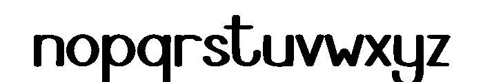 Stay Alphabet Font LOWERCASE