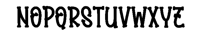 Stay Behind Font LOWERCASE