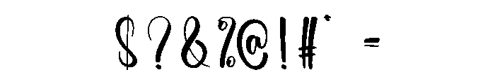 Stay Bride Font OTHER CHARS