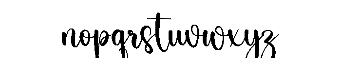 Stay Bride Font LOWERCASE