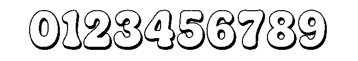 Stay Chunky Shadow Font OTHER CHARS