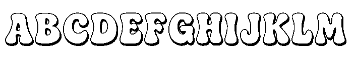 Stay Chunky Shadow Font UPPERCASE