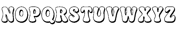 Stay Chunky Shadow Font UPPERCASE