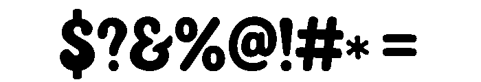 Stay Chunky Font OTHER CHARS