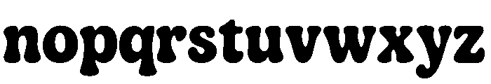 Stay Chunky Font LOWERCASE