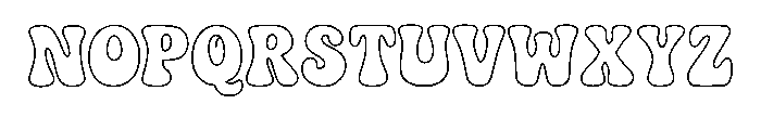 Stay Funky Outline Regular Font UPPERCASE
