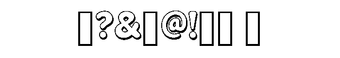 Stay Funky Shadow Regular Font OTHER CHARS