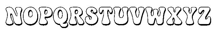 Stay Funky Shadow Regular Font UPPERCASE