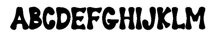 Stay Funky Font UPPERCASE