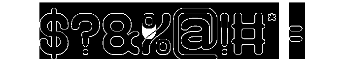 Stay Good-Hollow-Inverse Font OTHER CHARS