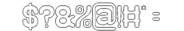 Stay Good-Hollow Font OTHER CHARS