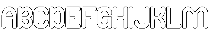 Stay Good-Hollow Font UPPERCASE