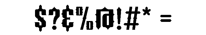 Stay Sharp Font OTHER CHARS