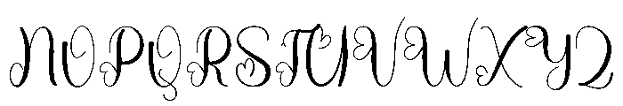 Stay Spring Font UPPERCASE