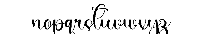 Stay Spring Font LOWERCASE
