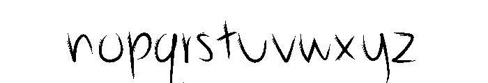 Steadink Font LOWERCASE