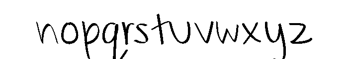 Steadraw Font LOWERCASE