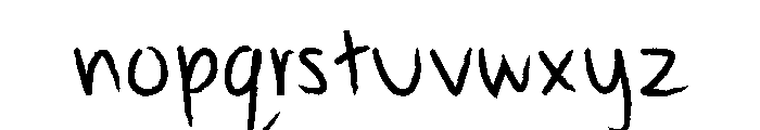 Steadrough Font LOWERCASE