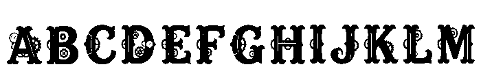 Steam Regular Font UPPERCASE