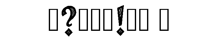 Steampunk Regular Font OTHER CHARS