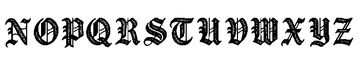 Steampunk Regular Font UPPERCASE