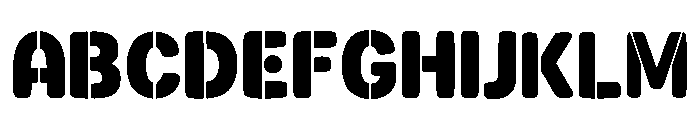 Steel Cut Stenci Regular FONT
