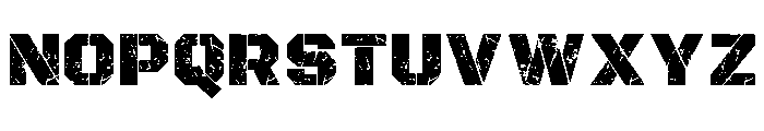 Steel Distress Regular Font LOWERCASE