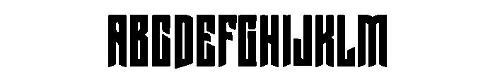 Steel Maverick Font UPPERCASE