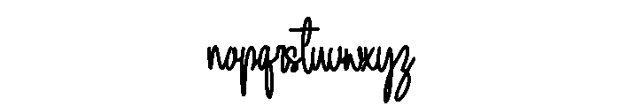 Stefany Font LOWERCASE