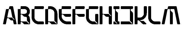 Stellar Core Light Condensed Font UPPERCASE