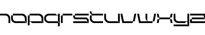Stellar Core Light Expanded Font LOWERCASE
