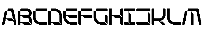 Stellar Core Light SemiCond Font UPPERCASE