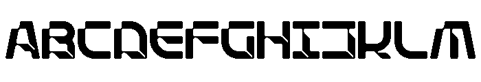 Stellar Core Semi Condensed Font UPPERCASE