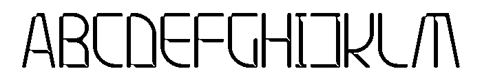 Stellar Core Thin Condensed Font UPPERCASE