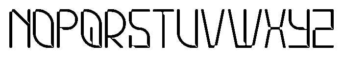 Stellar Core Thin Condensed Font UPPERCASE