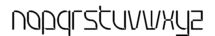 Stellar Core Thin Condensed Font LOWERCASE