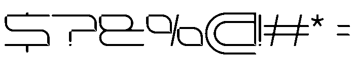 Stellar Core Thin Expanded Font OTHER CHARS