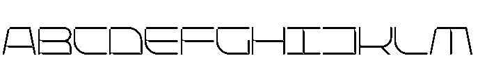 Stellar Core Thin Semi Expanded Font UPPERCASE