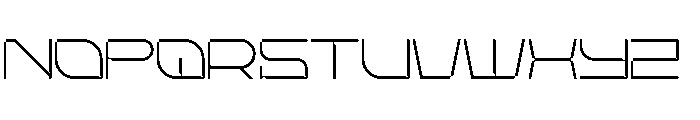 Stellar Core Thin Semi Expanded Font UPPERCASE