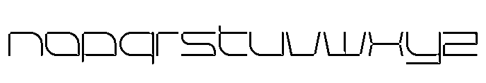 Stellar Core Thin Semi Expanded Font LOWERCASE