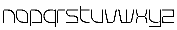 Stellar Core Thin SemiCond Font LOWERCASE