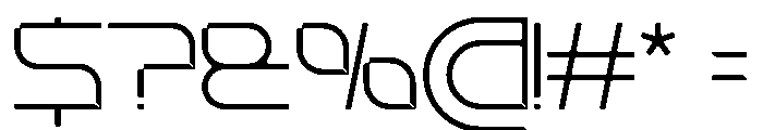 Stellar Core Thin Font OTHER CHARS