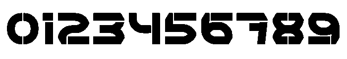 Stencil Ashera Font OTHER CHARS