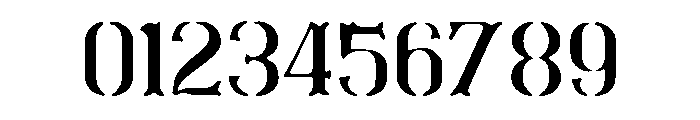 Stencil Blackletter Font OTHER CHARS
