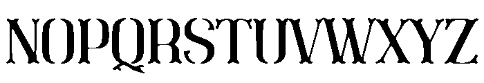 Stencil Blackletter Font UPPERCASE