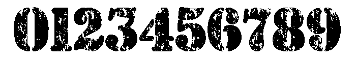 Stencil Christmas Font OTHER CHARS