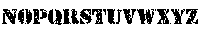 Stencil Christmas Font LOWERCASE