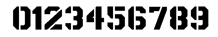 Stencil Defense Font OTHER CHARS