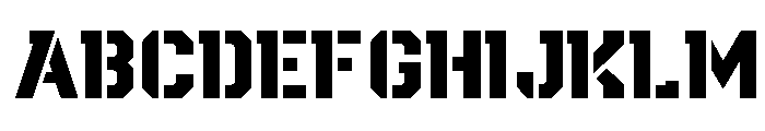 Stencil Defense FONT